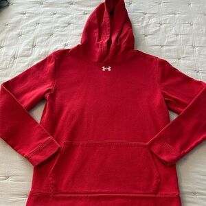 Boy’s Under Armour Red Pullover Hoodie